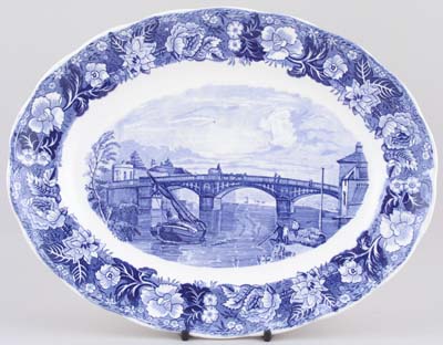 Meat Dish or Platter Windsor Bridge c1950s